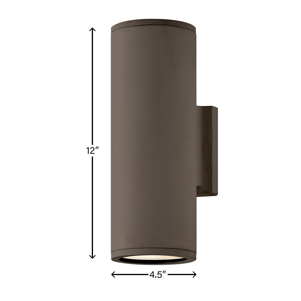Image 7 Silo 12" High Architectural Bronze LED Outdoor Wall Light more views