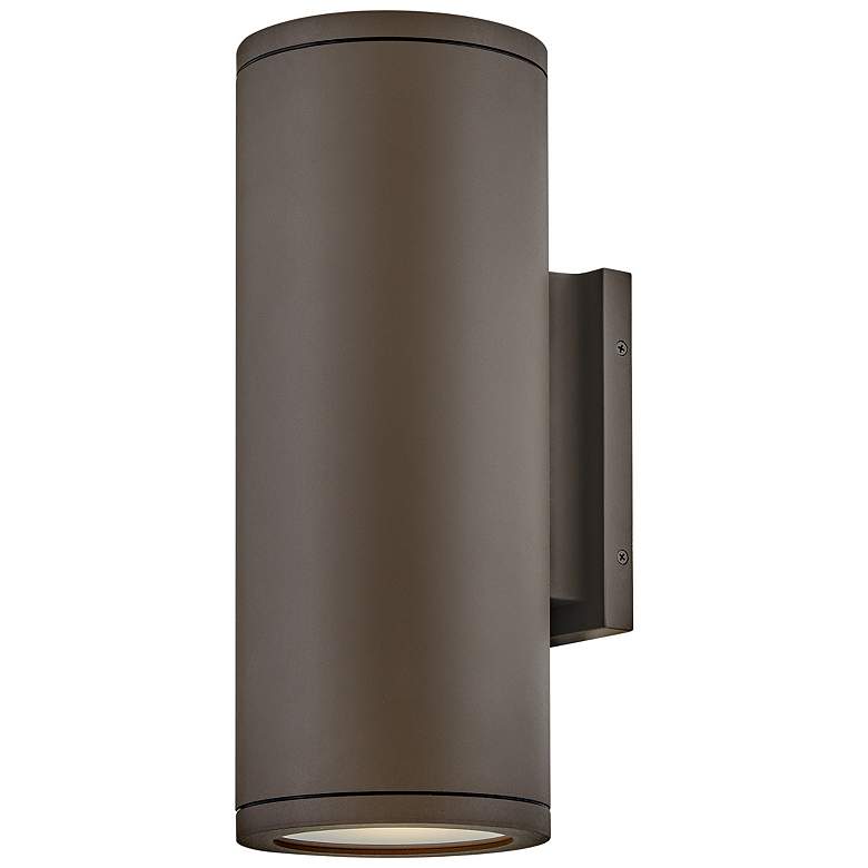 Image 1 Silo 16" High Architectural Bronze LED Outdoor Wall Light