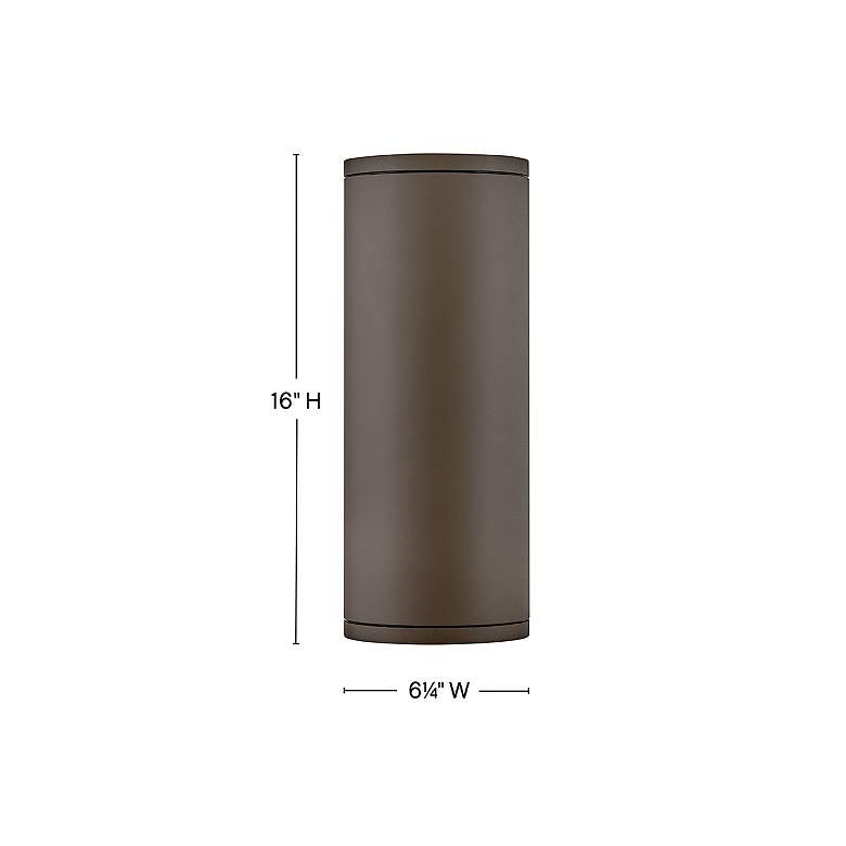 Image 3 Silo 16" High Architectural Bronze LED Outdoor Wall Light more views