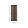 3_Silo 16" High Architectural Bronze LED Outdoor Wall Light more views