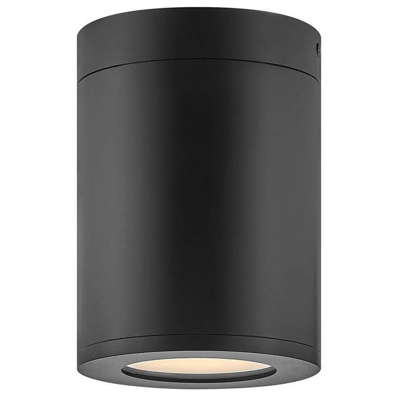 Image 1 Silo 5" Wide Black Cylindrical LED Outdoor Ceiling Light