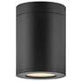 Silo 5" Wide Black Cylindrical LED Outdoor Ceiling Light