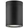 Silo 5" Wide Black Cylindrical LED Outdoor Ceiling Light