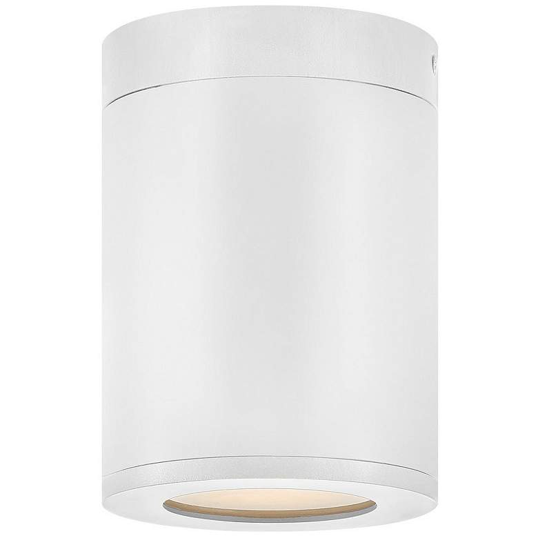 Image 1 Silo 5"W Satin White Cylindrical LED Outdoor Ceiling Light