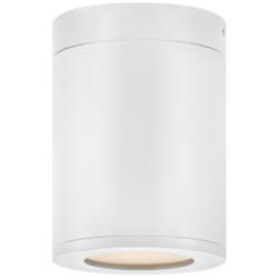 Silo 5"W Satin White Cylindrical LED Outdoor Ceiling Light