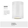 4_Silo 5"W Satin White Cylindrical LED Outdoor Ceiling Light more views