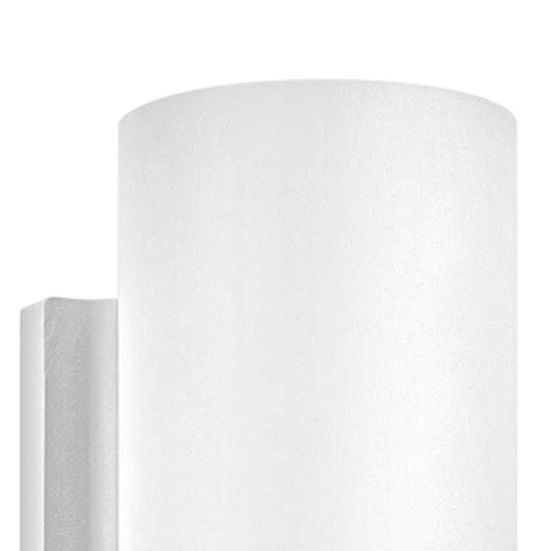 Image 3 Silo 8 inch High Satin White Cylindrical LED Outdoor Wall Light more views