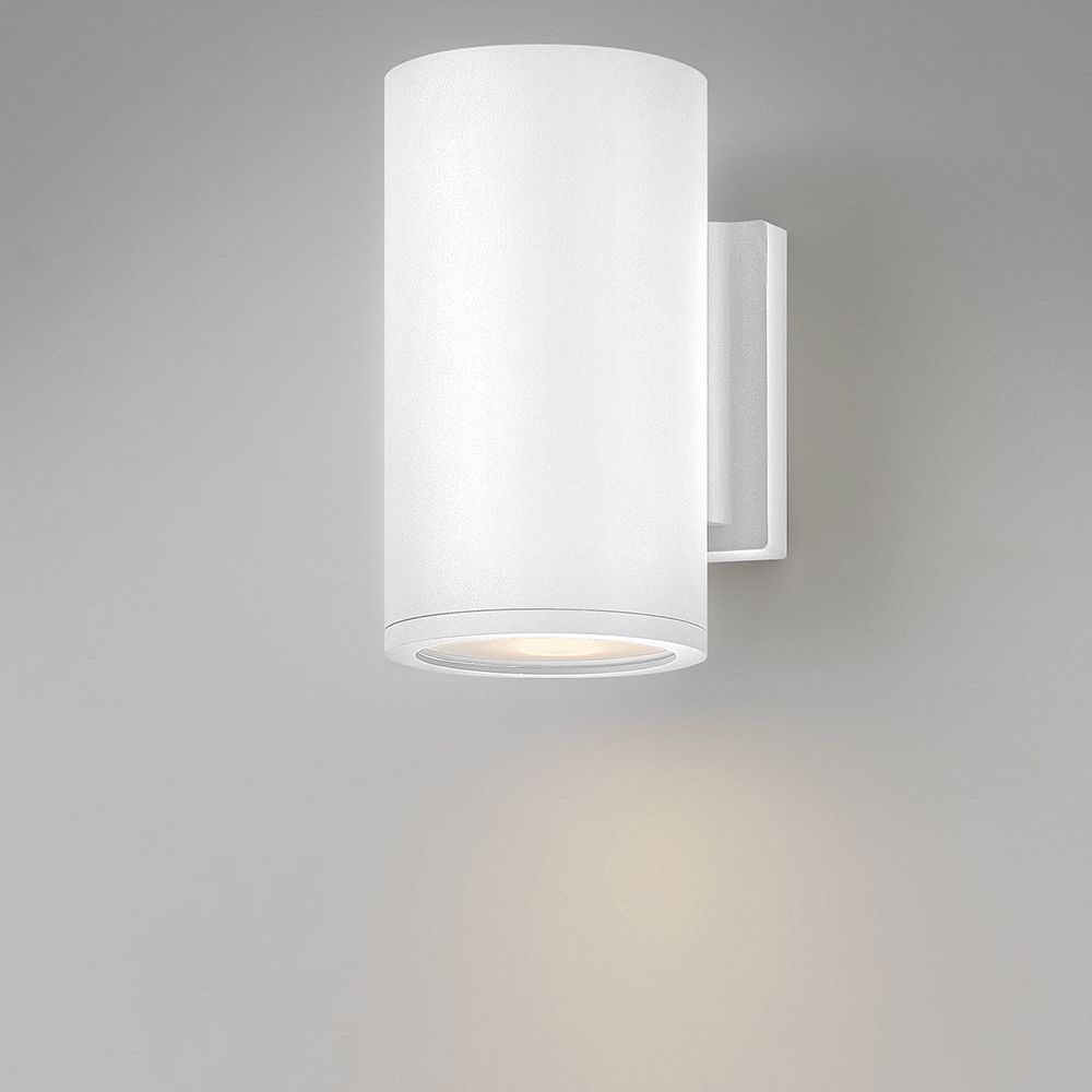 Image 7 Silo 8" High Satin White Cylindrical LED Outdoor Wall Light more views