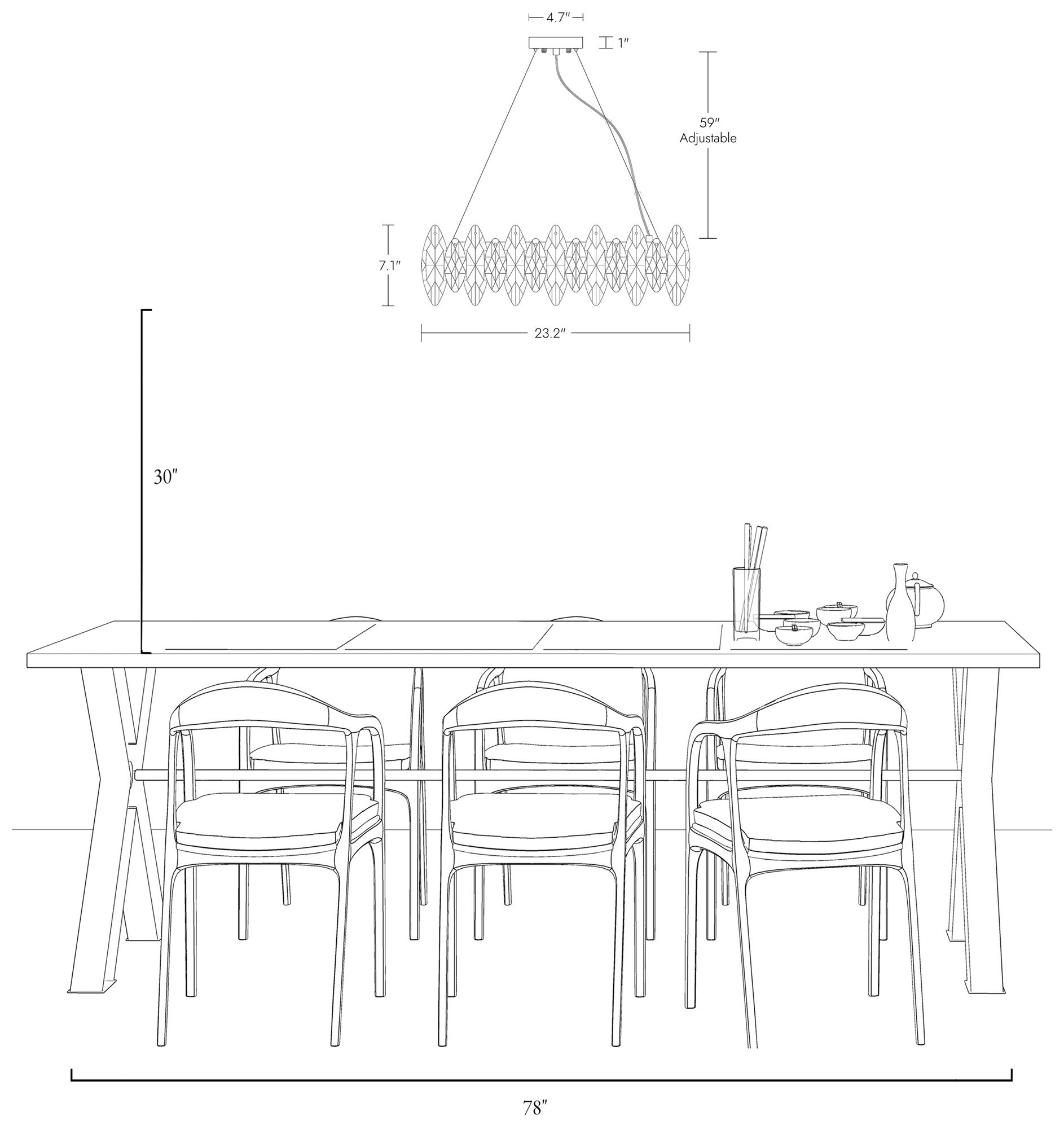 Siluchy 6-Light Crystal Drum Chandelier