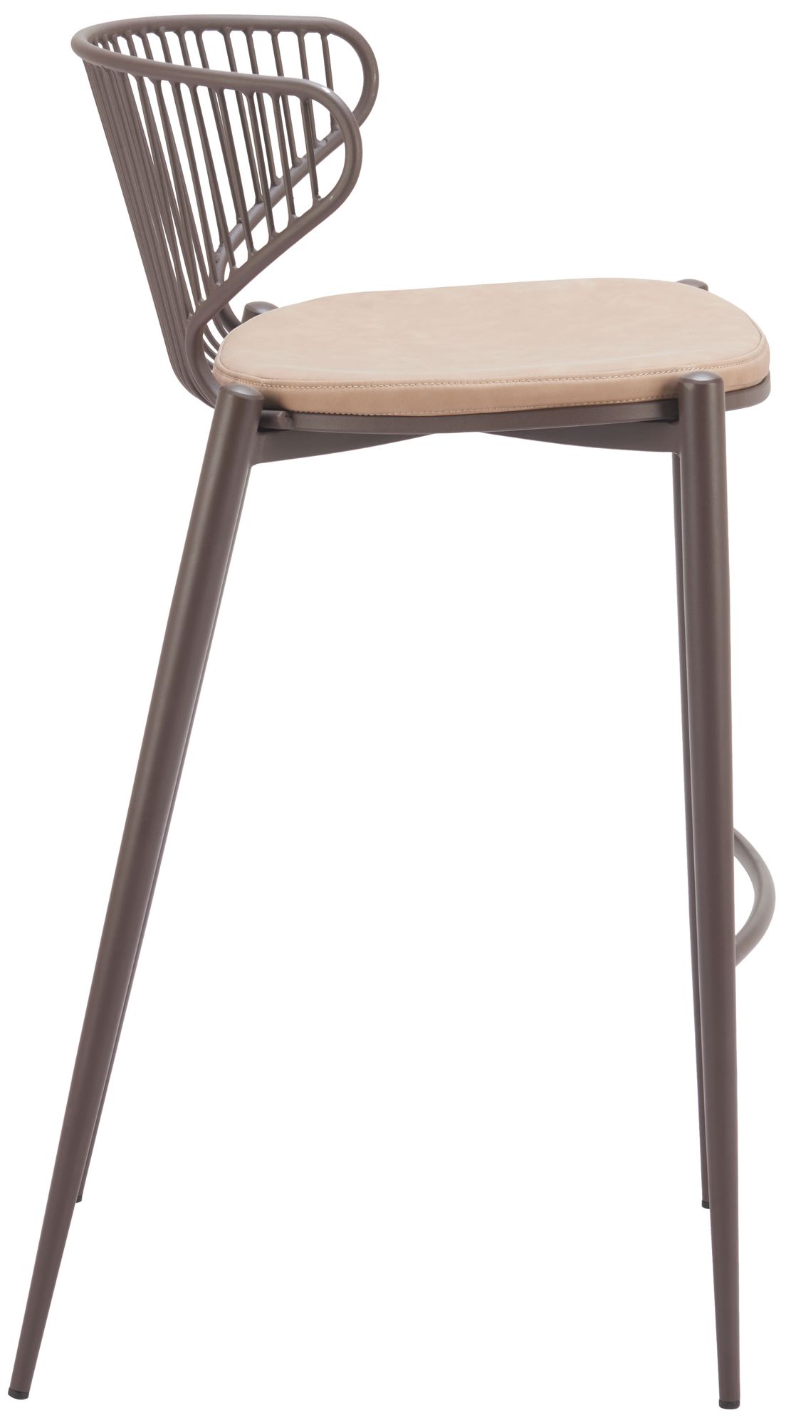 Image 3 Silues Barstool (Set of 2) Taupe & Brown more views