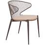 Silues Dining Chair Taupe & Brown