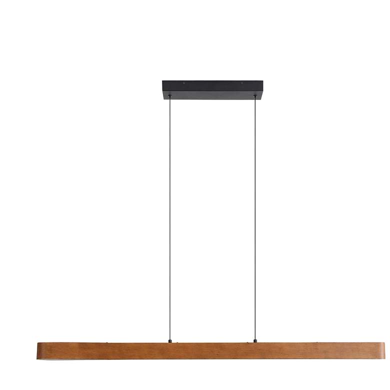 Image 1 Silva 48" LED Pendant in Walnut with No Shade