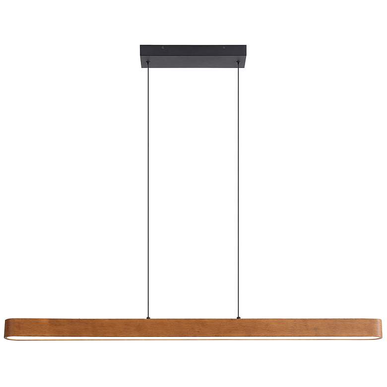 Image 2 Silva 48" LED Pendant in Walnut with No Shade more views