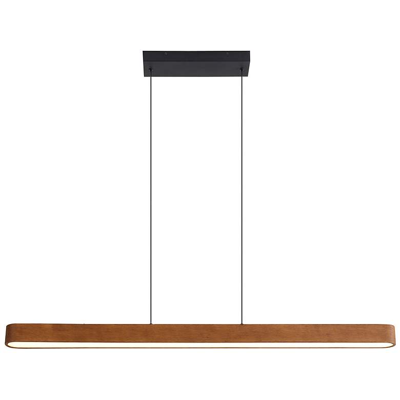 Image 3 Silva 48" LED Pendant in Walnut with No Shade more views