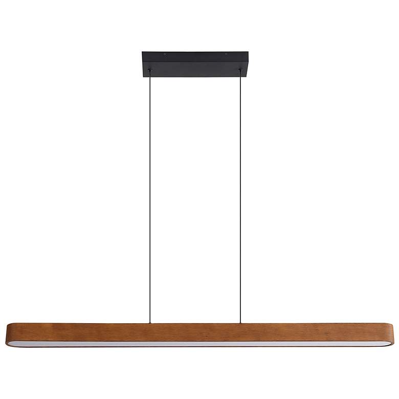 Image 4 Silva 48" LED Pendant in Walnut with No Shade more views