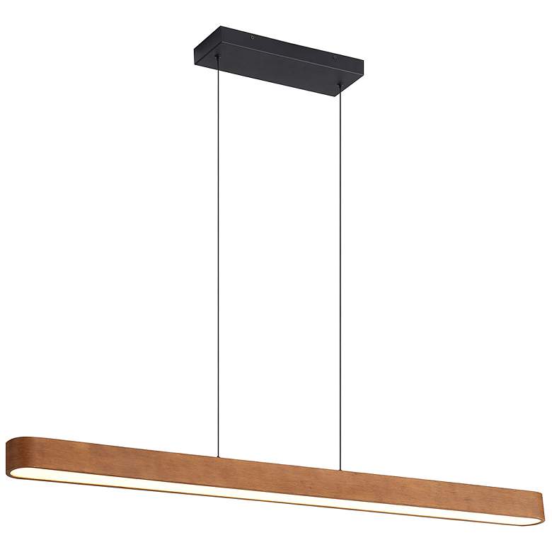 Image 5 Silva 48" LED Pendant in Walnut with No Shade more views
