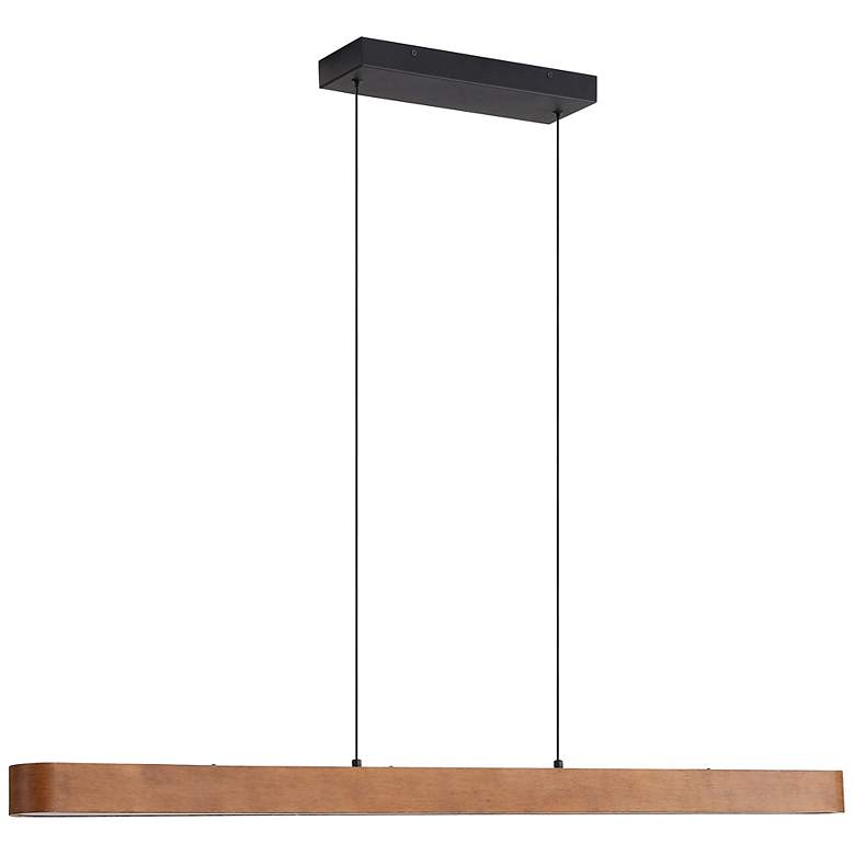 Image 6 Silva 48" LED Pendant in Walnut with No Shade more views