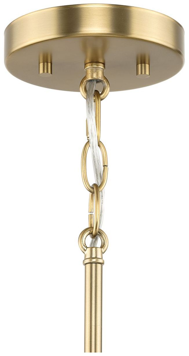 Silva Collection One-Light White Linen Shade Pendant