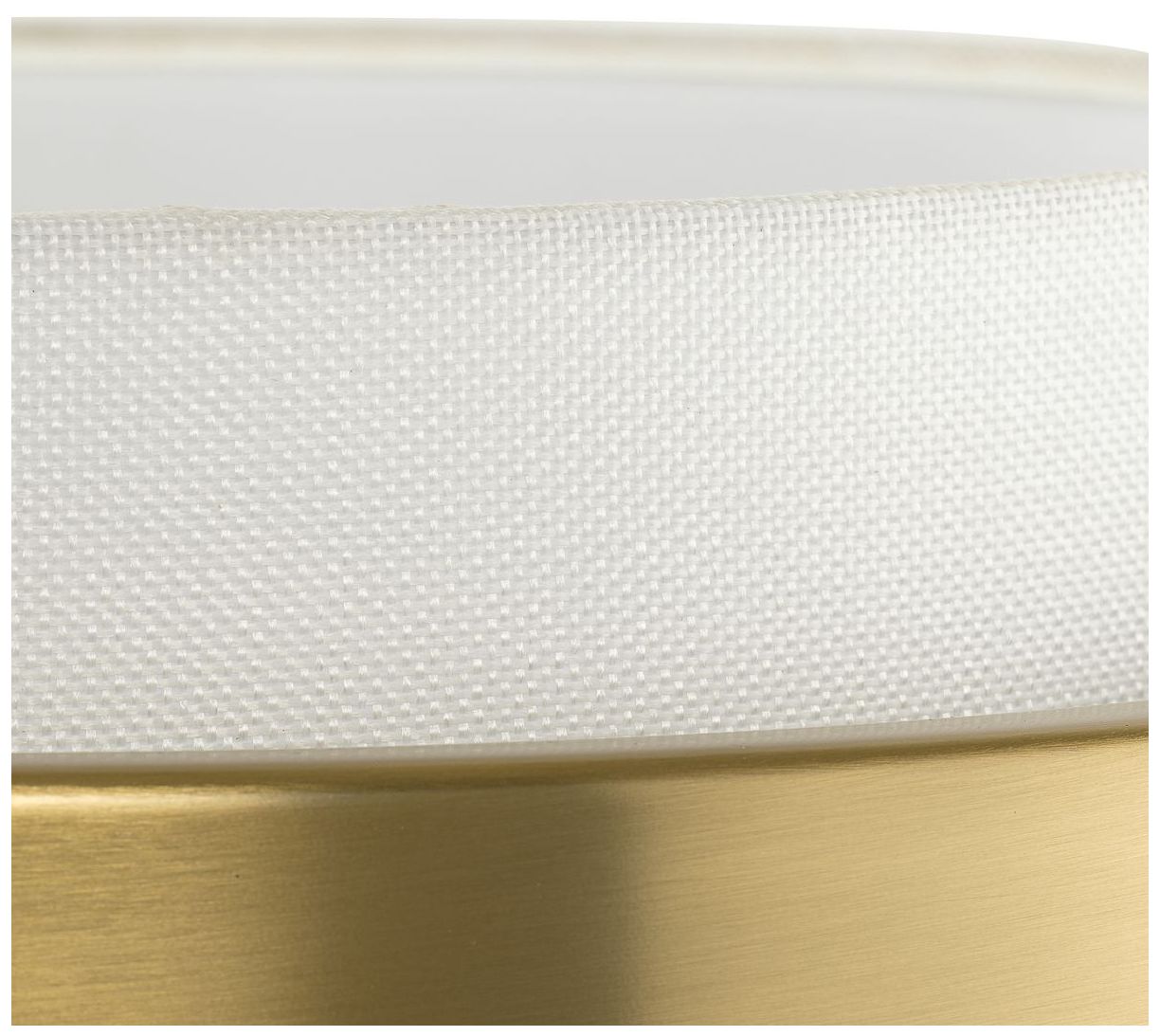 Silva Collection One-Light White Linen Shade Pendant