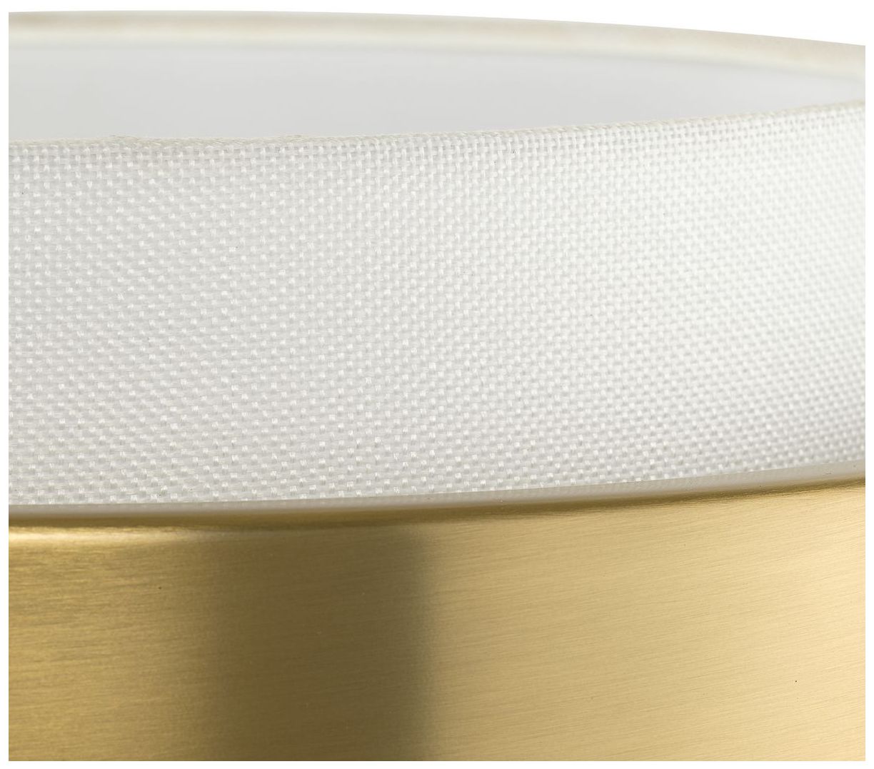 Silva Collection Three-Light White Linen Shade Pendant
