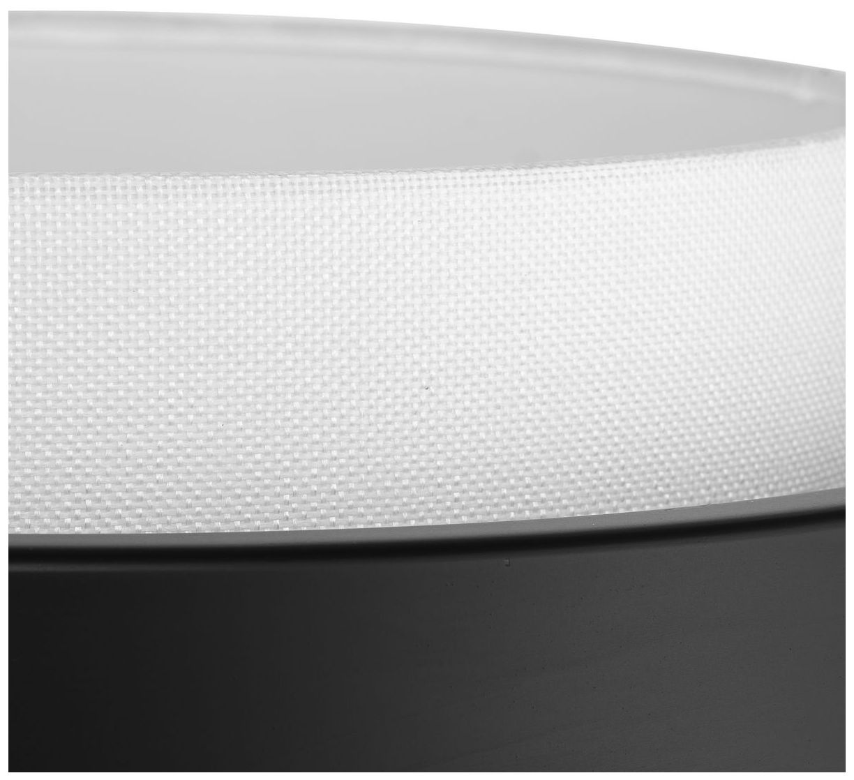 Silva Collection Three-Light White Linen Shade Pendant