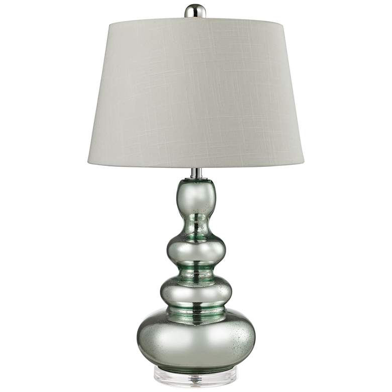 Image 1 Silva Stacked Gourd Silver Mercury Glass Table Lamp