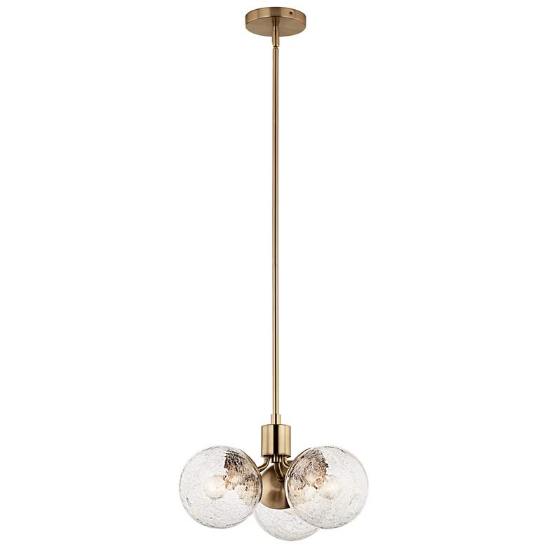 Image 2 Silvarious 16 1/2" Wide Champagne Bronze 3-Light Chandelier