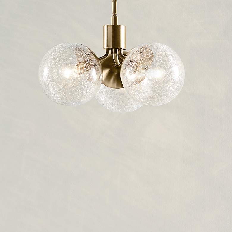 Image 1 Silvarious 16 1/2" Wide Champagne Bronze 3-Light Chandelier