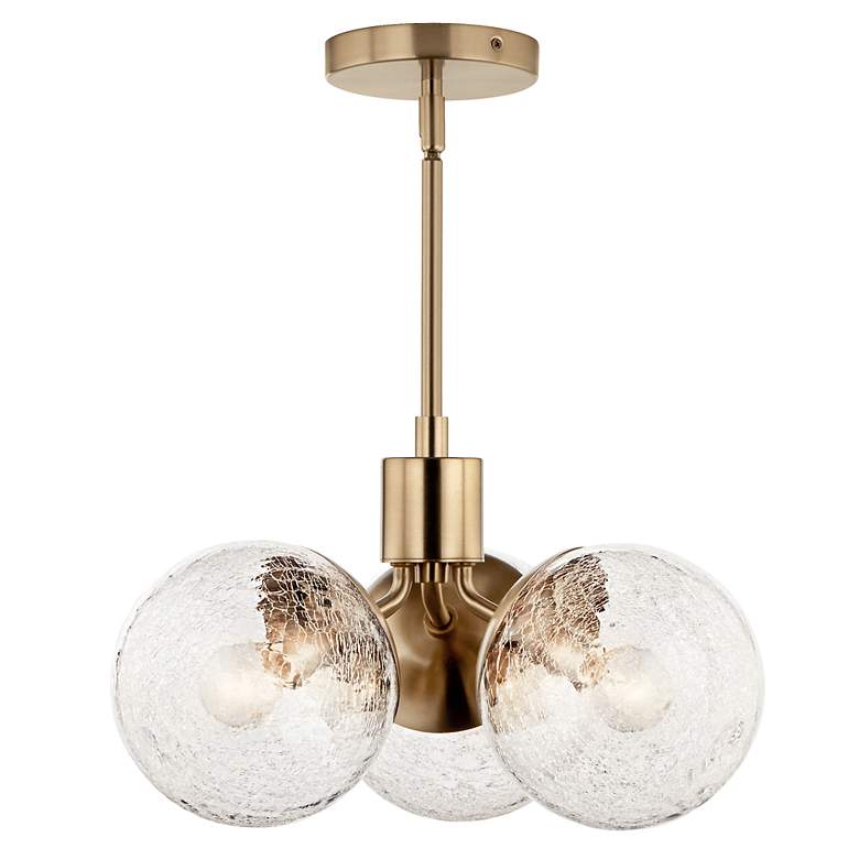 Image 5 Silvarious 16 1/2" Wide Champagne Bronze 3-Light Chandelier more views