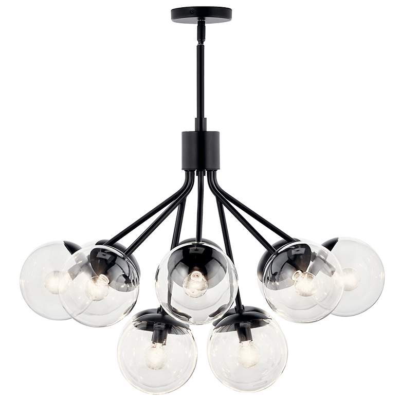 Image 5 Silvarious Black Chandelier Convertible 12Lt more views