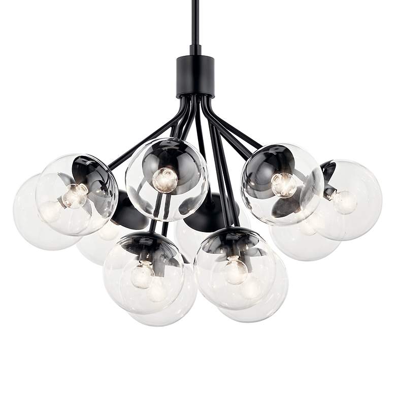 Image 6 Silvarious Black Chandelier Convertible 12Lt more views