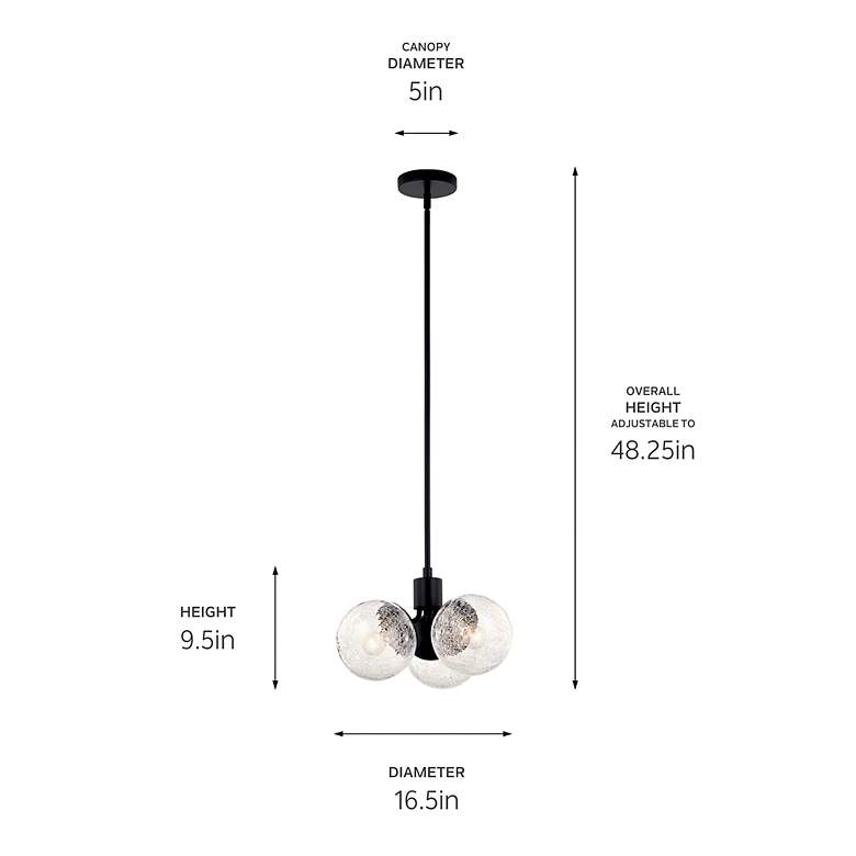 Image 7 Silvarious Black Chandelier Convertible 3Lt more views