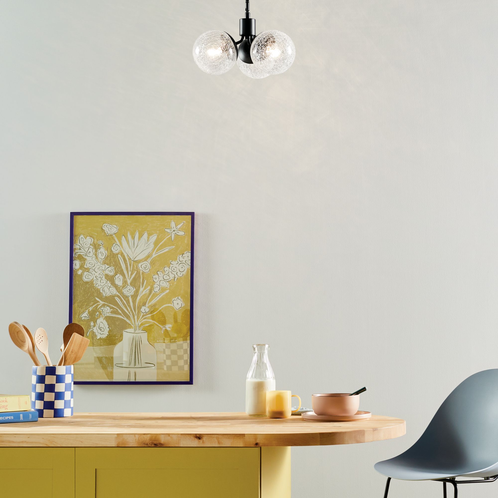 Silvarious Black Chandelier Convertible 3Lt