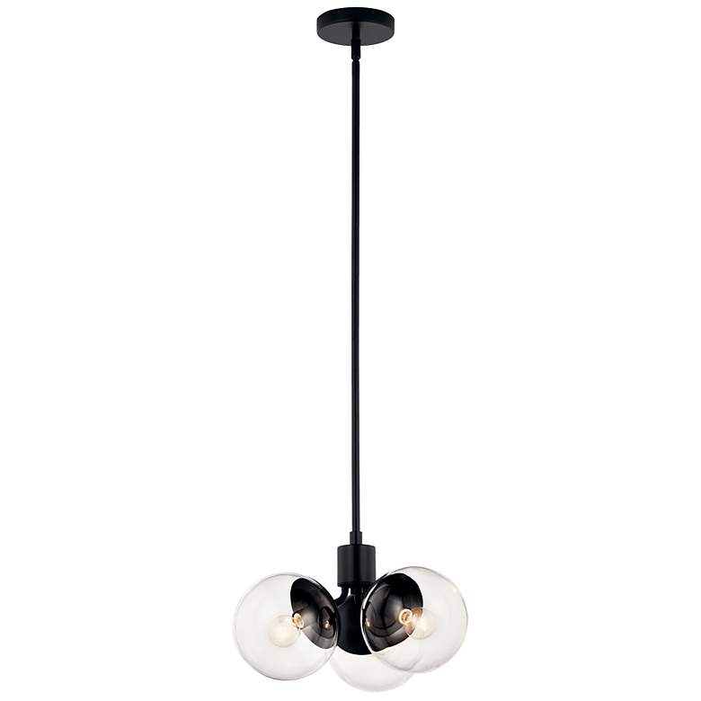 Image 2 Silvarious Black Chandelier Convertible 3Lt
