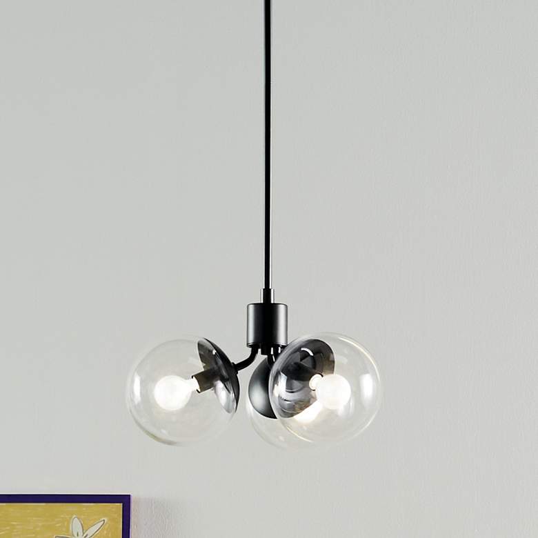 Image 1 Silvarious Black Chandelier Convertible 3Lt