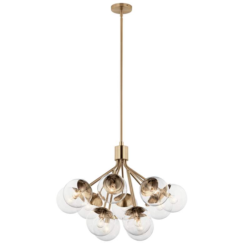 Image 1 Silvarious Champagne Bronze Chandelier Convertible 12Lt