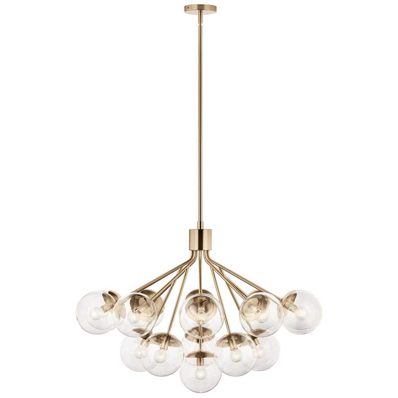 Image 1 Silvarious Champagne Bronze Chandelier Convertible 16Lt