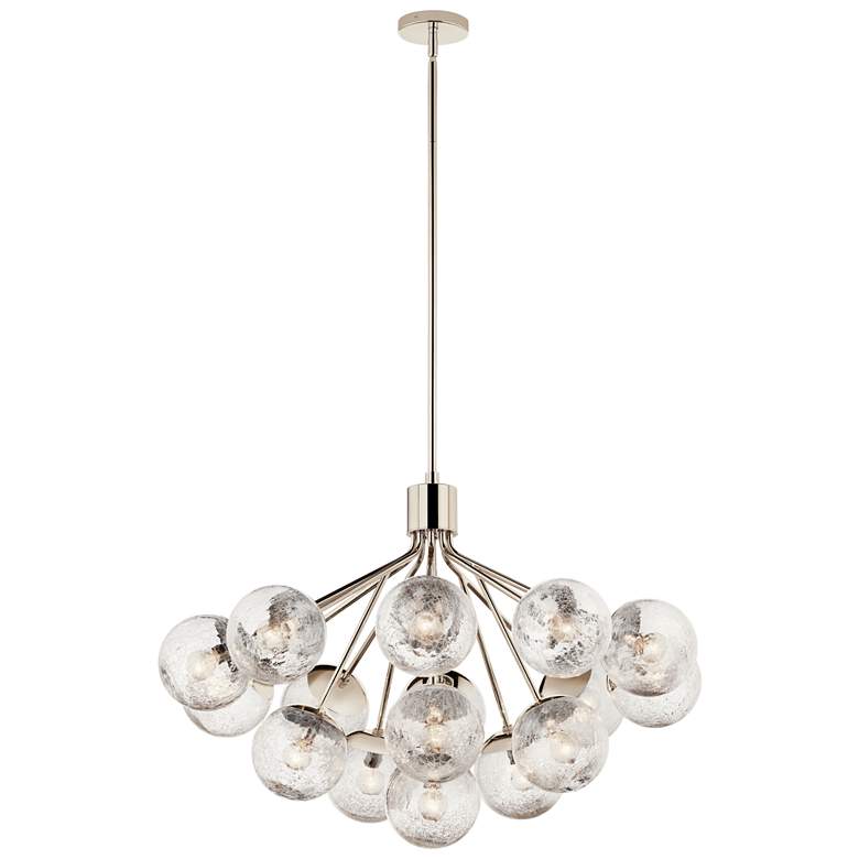 Image 1 Silvarious Polished Nickel Chandelier Convertible 16Lt