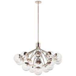 Silvarious Polished Nickel Chandelier Convertible 16Lt