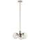 Silvarious Polished Nickel Chandelier Convertible 3Lt