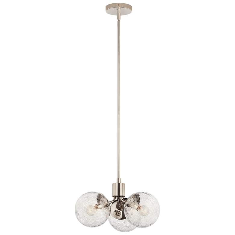 Image 1 Silvarious Polished Nickel Chandelier Convertible 3Lt