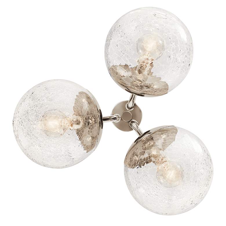 Image 3 Silvarious Polished Nickel Chandelier Convertible 3Lt more views