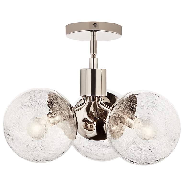 Image 4 Silvarious Polished Nickel Chandelier Convertible 3Lt more views
