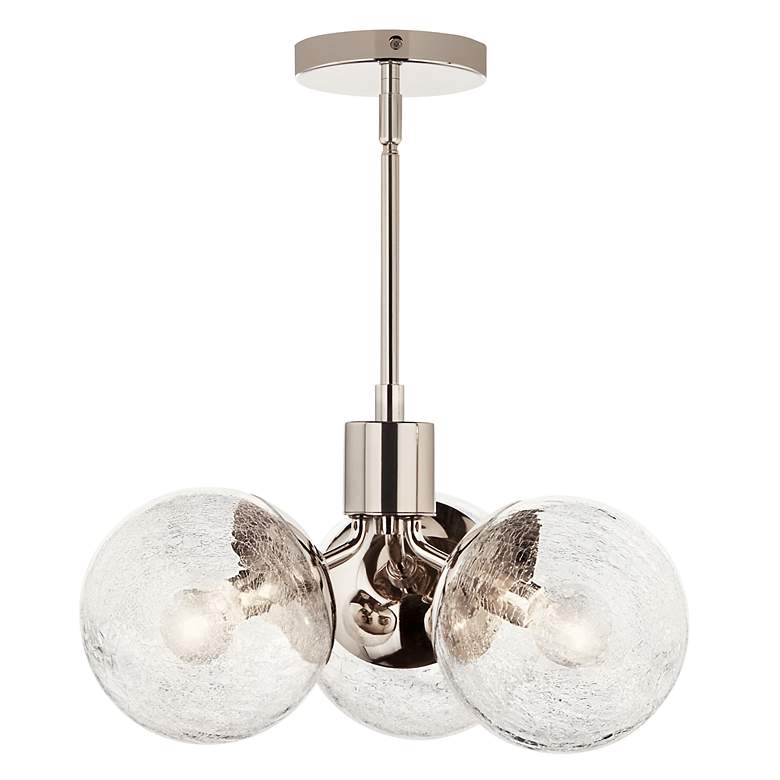 Image 5 Silvarious Polished Nickel Chandelier Convertible 3Lt more views