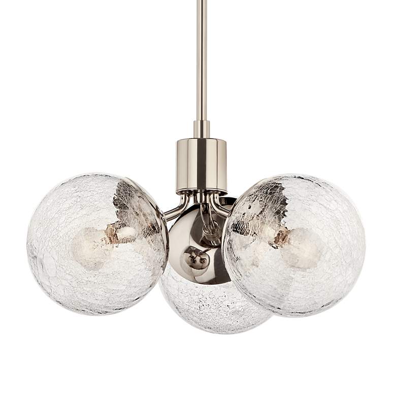 Image 6 Silvarious Polished Nickel Chandelier Convertible 3Lt more views