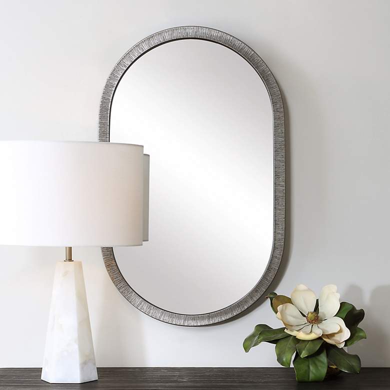 Image 1 Silver 20" x 32 1/2" Wall Mirror