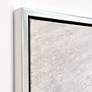 Silver 48" Wide Textured Metallic Framed Canvas Wall Art in scene