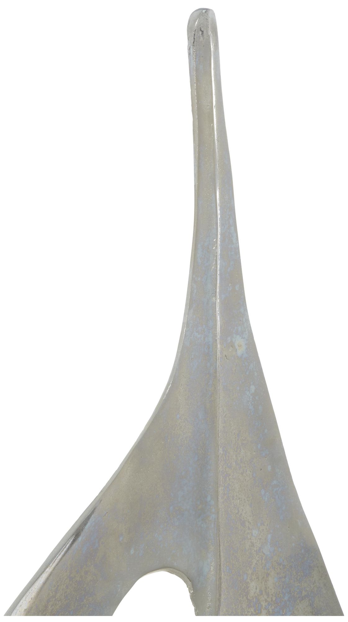 Image 4 Silver Aluminum Metal Coastal Sculpture, 28" x 6" x 37" more views