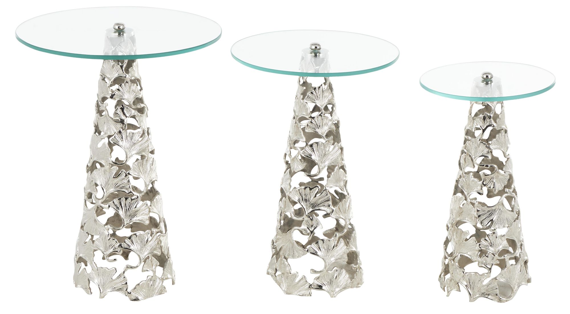 Image 2 Silver Aluminum Metal Contemporary Accen