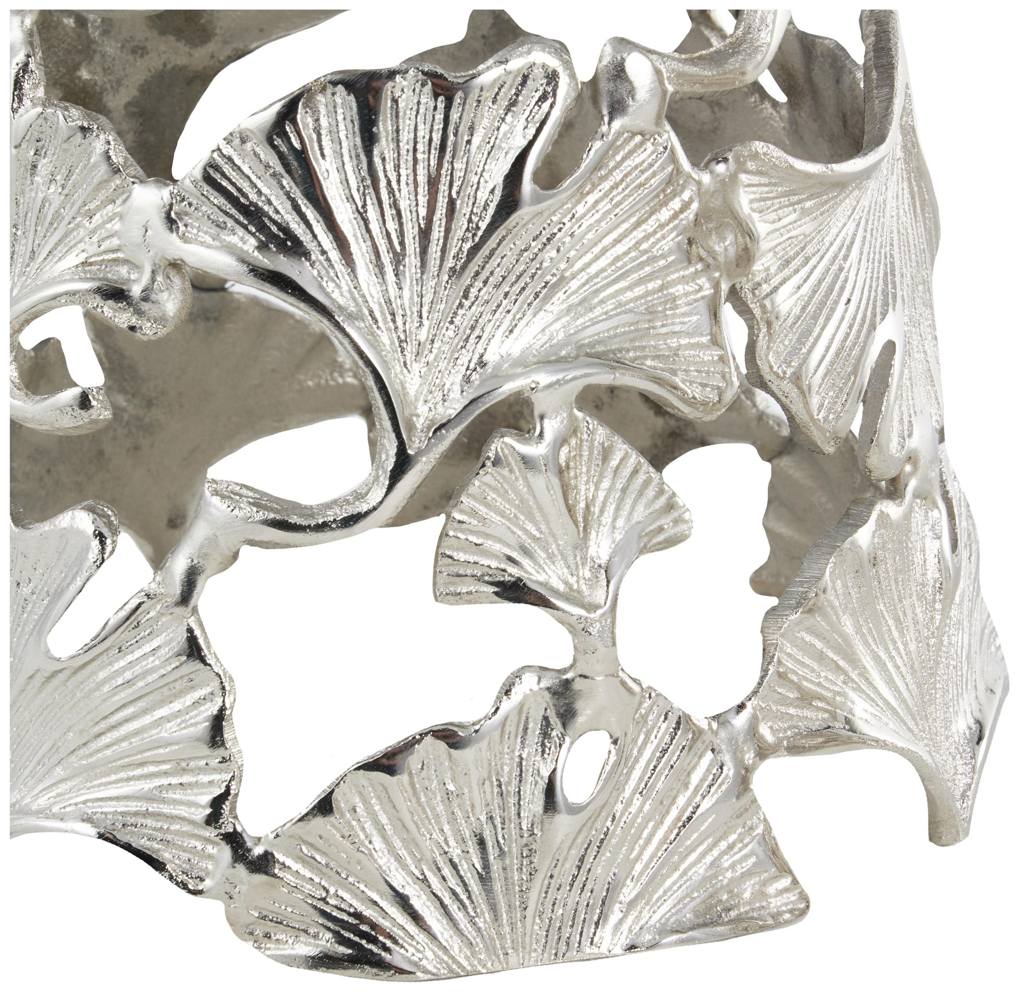 Image 3 Silver Aluminum Metal Contemporary Accen more views